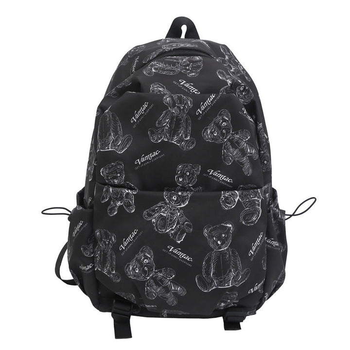 Playful Teddy Bear Print Backpack
