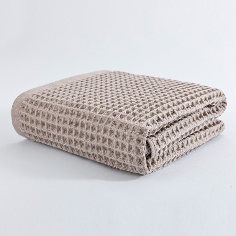 Women Waffle Fabric Bath Towel Kalsten