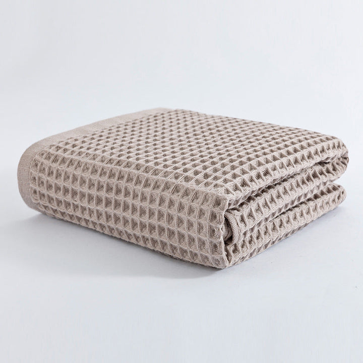 Women Waffle Fabric Bath Towel Kalsten