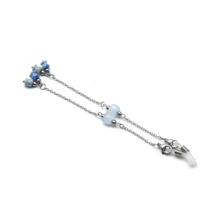 Delicate Bead-Embellished Eyewear Chain Kalsten