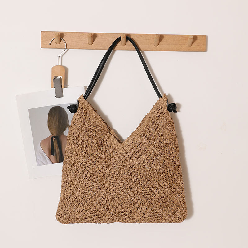 Braided Shoulder Bag Made of Natural Materials Kalsten