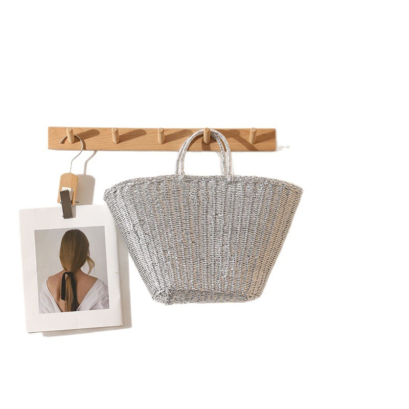 Elegant Woven Basket Bag with Sturdy Handles Kalsten