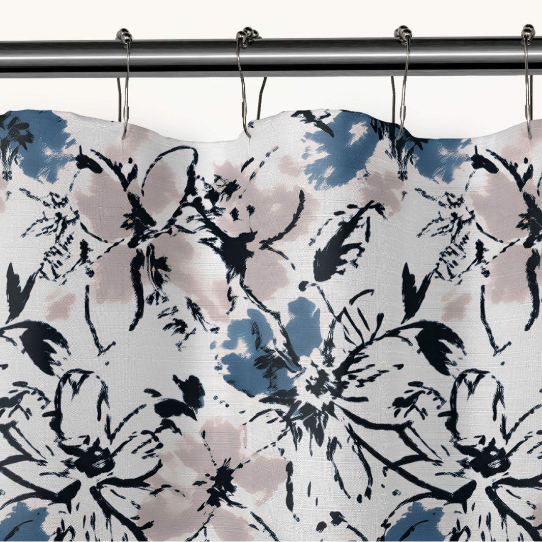 Artistic Floral Print Shower Curtain Kalsten