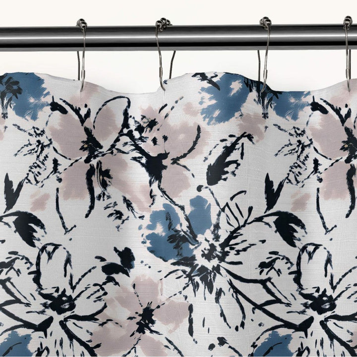 Artistic Floral Print Shower Curtain Kalsten