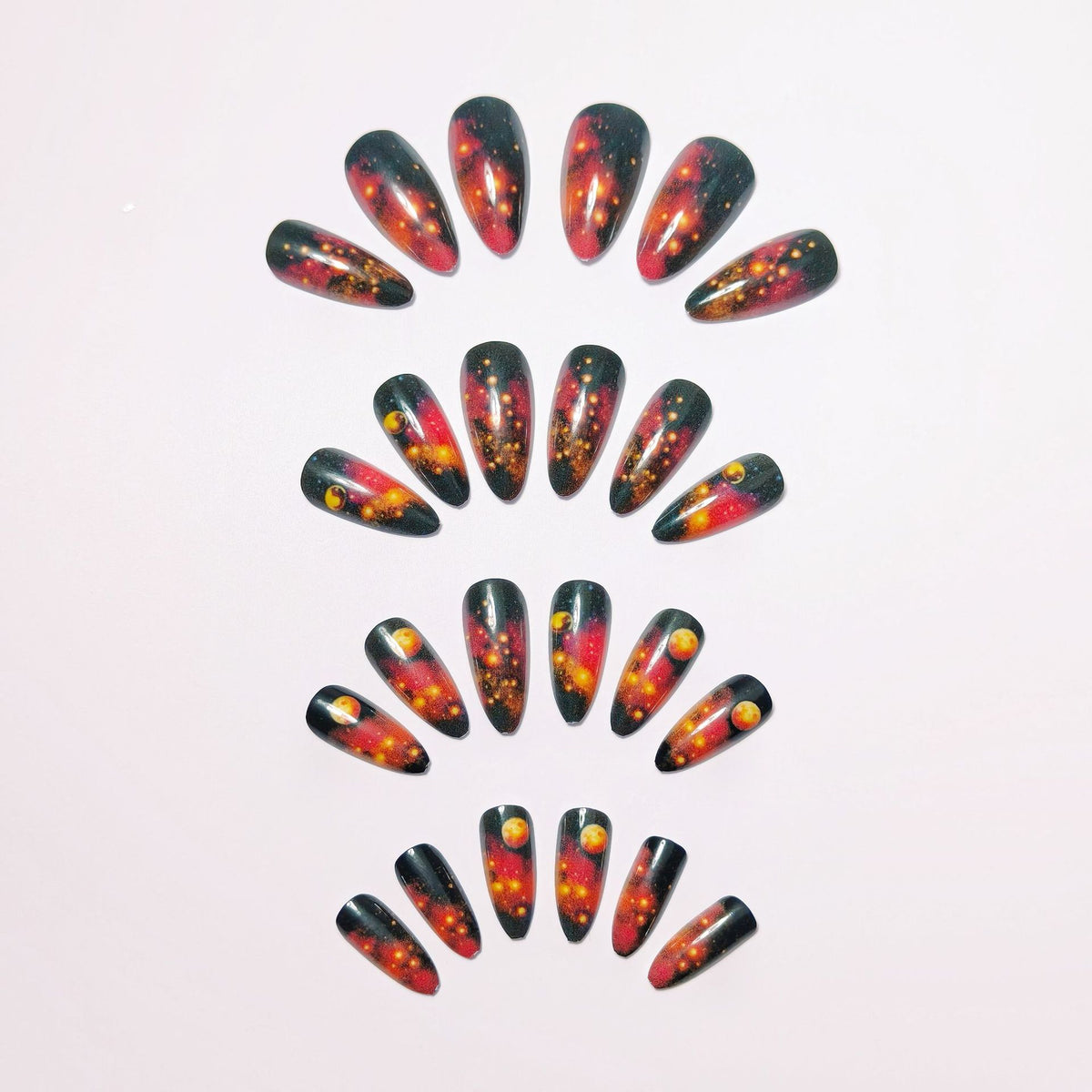 Celestial Galaxy-Inspired Nail Art Acalora