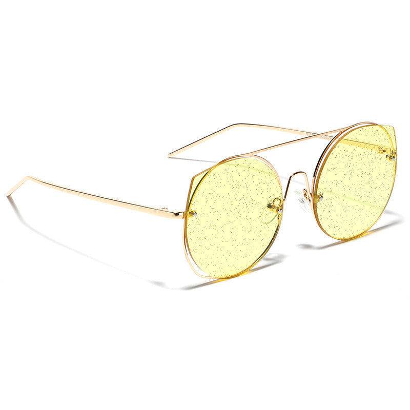 Women oversized sunglasses with glittering lenses Kalsten