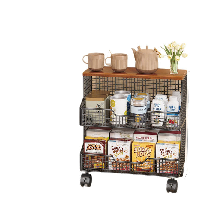 Multi-Tiered Rolling Kitchen Storage Rack Kalsten