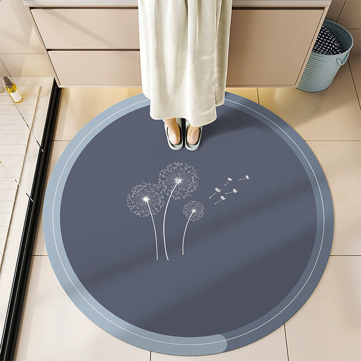 Round Decorative Bath Mat Kalsten