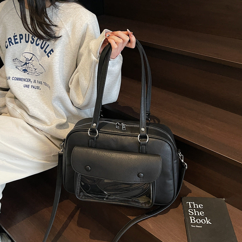 Elegant shoulder bag with multifunctional compartments Kalsten