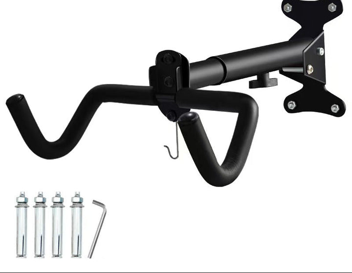 Heavy-Duty Wall-Mounted Bicycle Storage Hook with Padded Dual Arms and Fixed Foldable Mount Kalsten