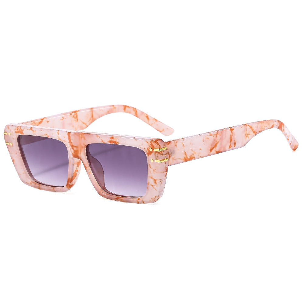Women's fashionable square sunglasses with shiny accents Kalsten