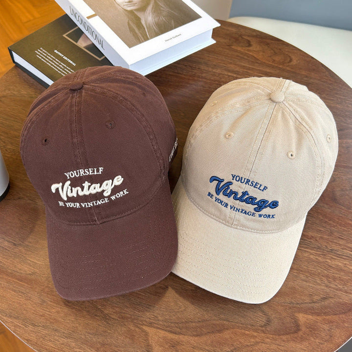 Women's Vintage-Inspired Embroidered Baseball Cap Kalsten
