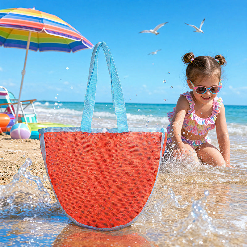 Practical Beach Bag in Net Design Kalsten