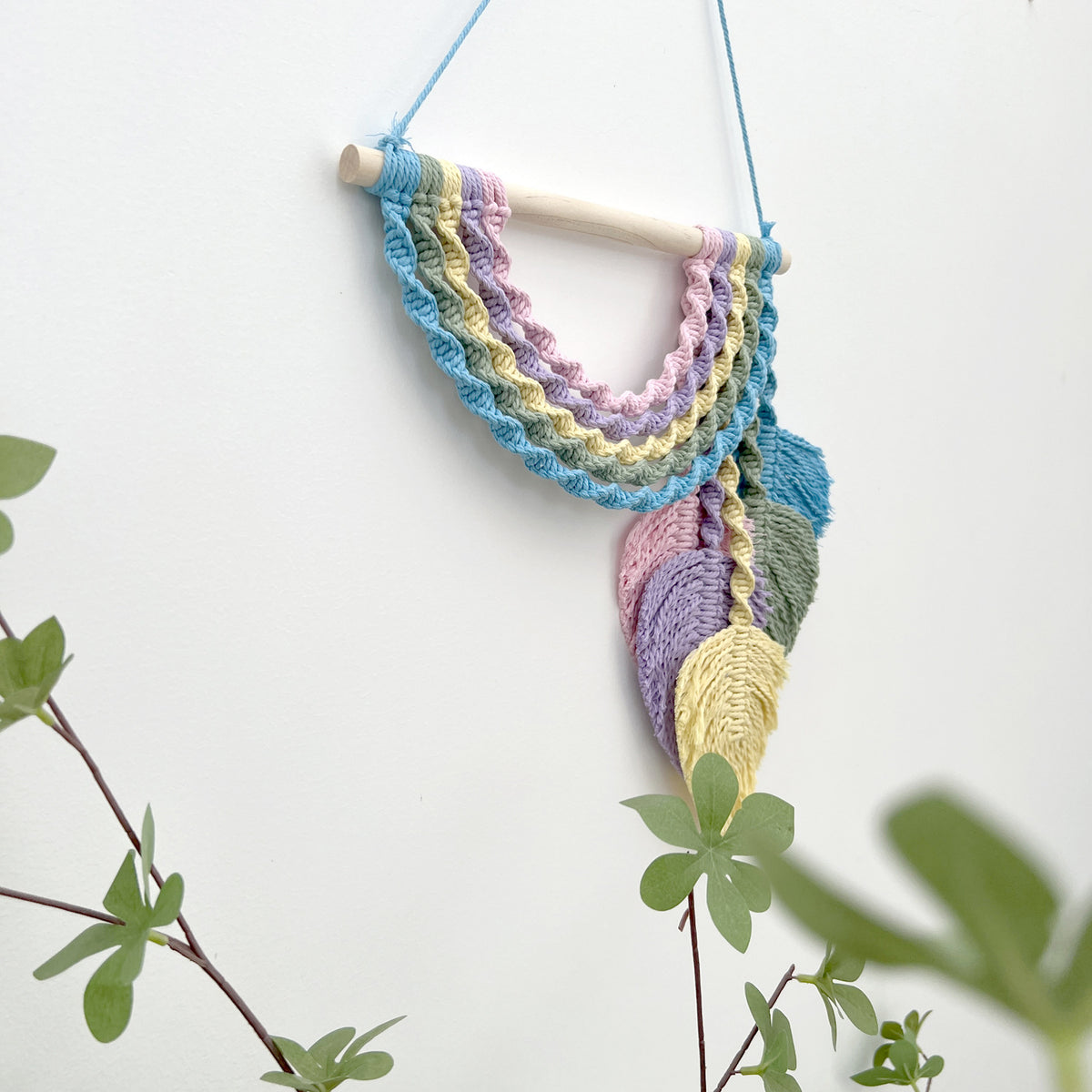 Macrame Leaf Wall Art Decor Acalora 1788942651