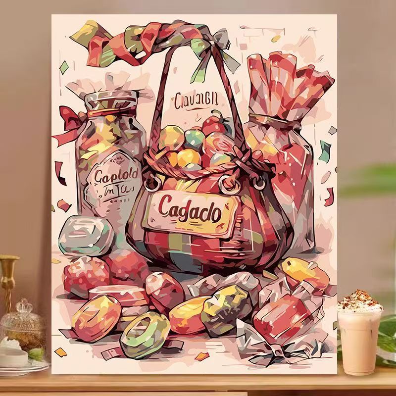 Dessert-Inspired Decorative Canvas Art Kalsten