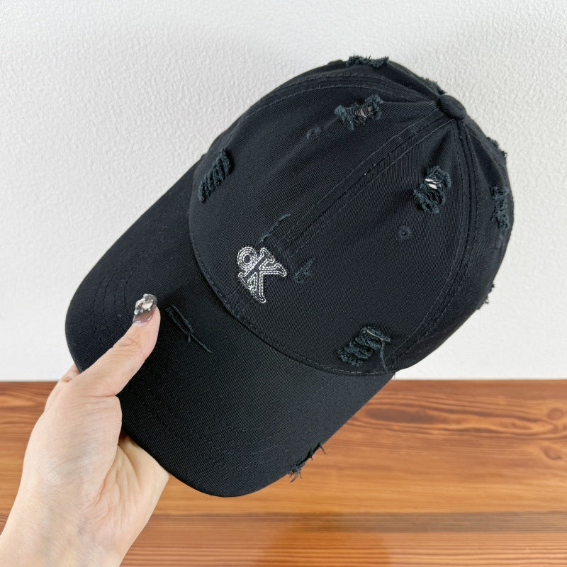 Men's Distressed Adjustable Baseball Cap Kalsten