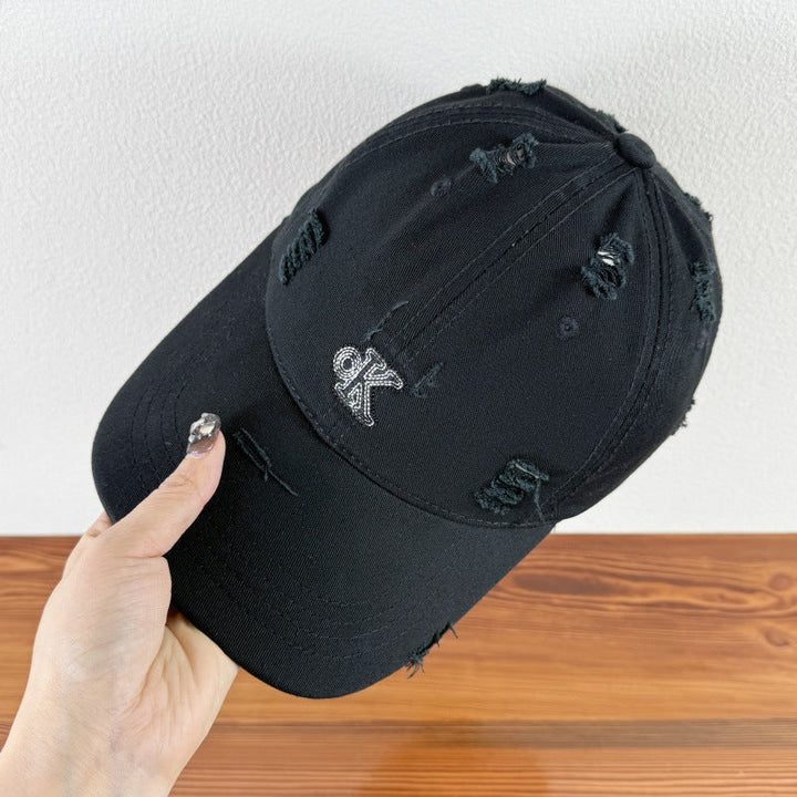 Men's Distressed Adjustable Baseball Cap Kalsten