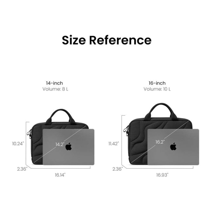 Padded Laptop Bag with Elegant Wave Profile Kalsten
