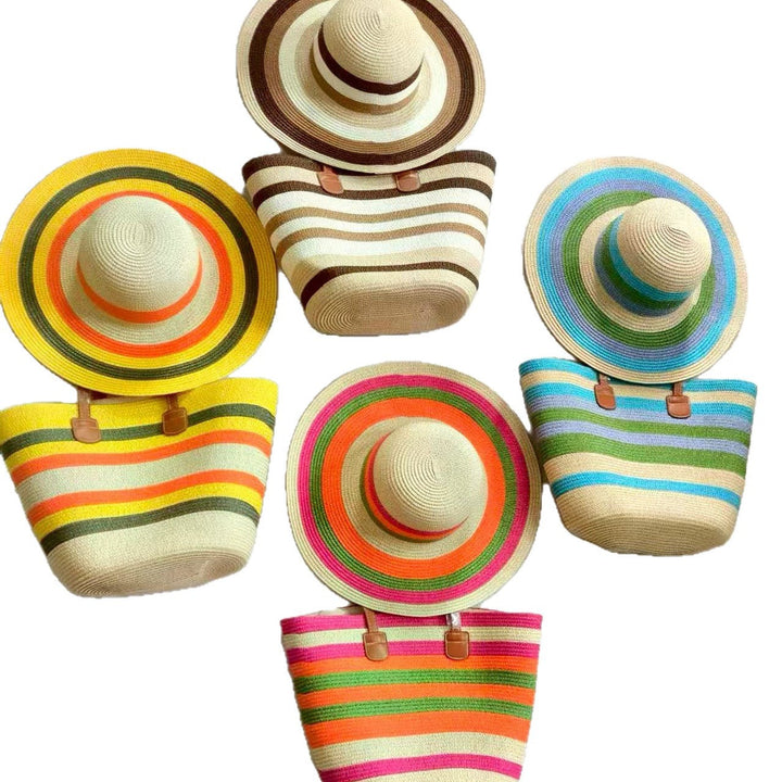 Summery beach bag and sun hat Kalsten