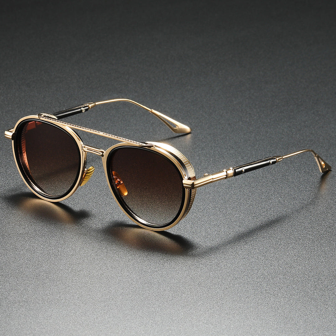 Women's Designer Sunglasses with Luxurious Metal Frame and Retro Accents Kalsten