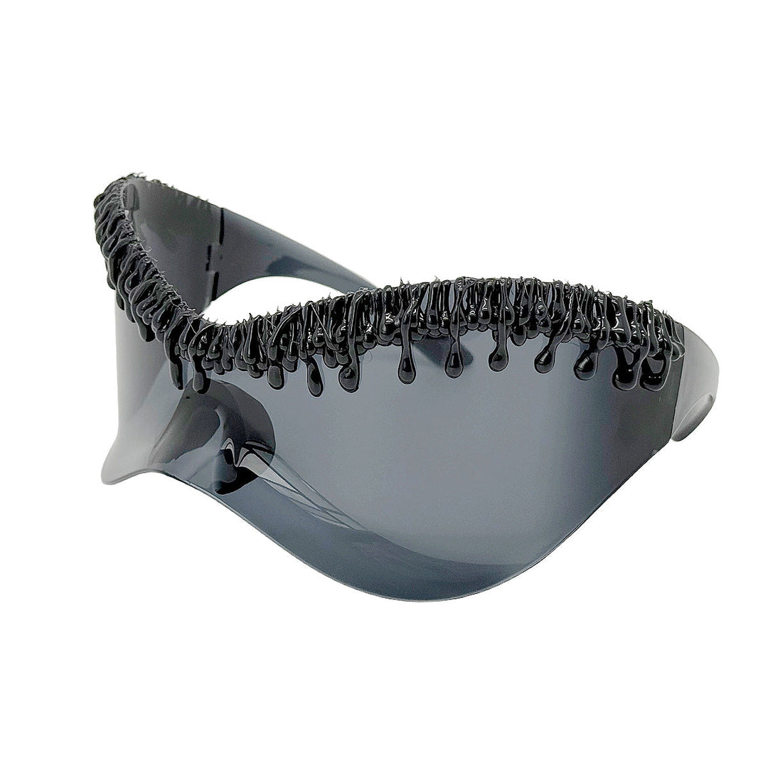 Women's futuristic sunglasses with unique wave frame Kalsten