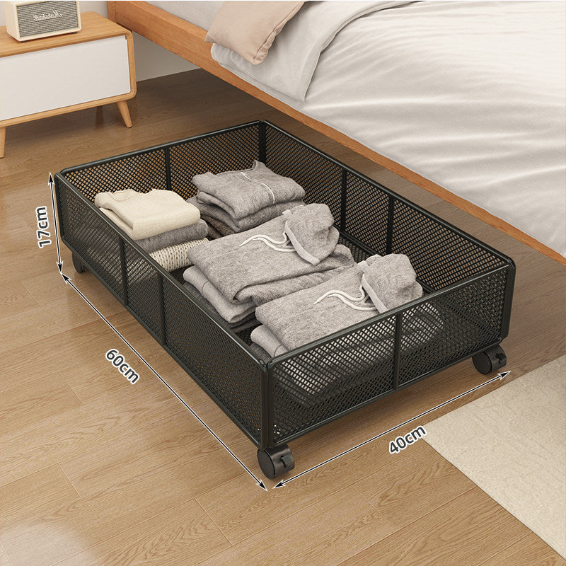 Rolling Under-Bed Storage Basket with Mesh Design Kalsten