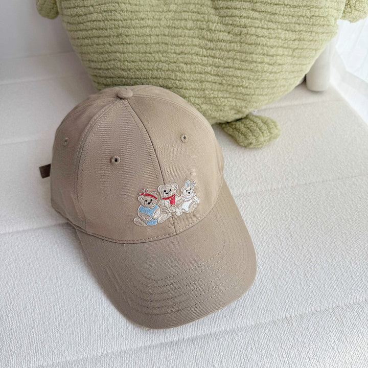 Women's Playful Embroidered Bear Cap Kalsten