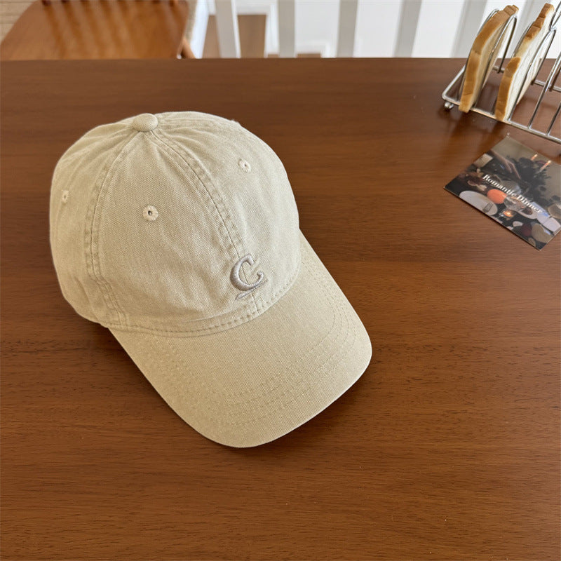 Men's Vintage-Inspired Washed Denim Cap Kalsten