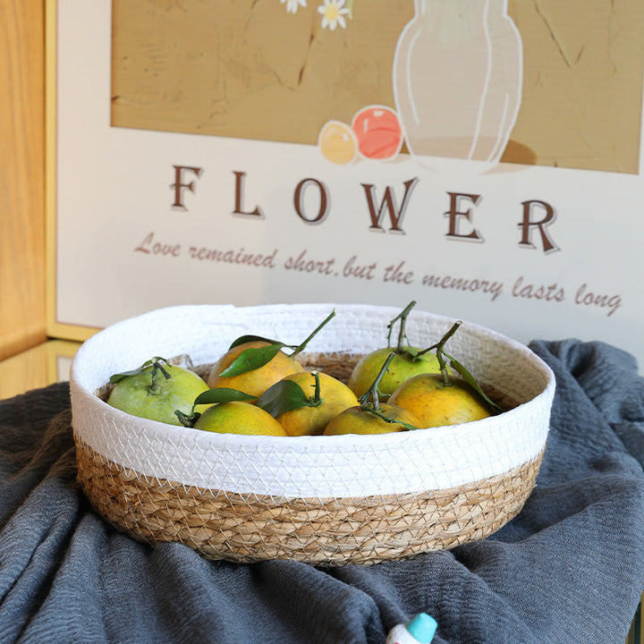 Unisex beef storage basket with elegant textile edging Kalsten