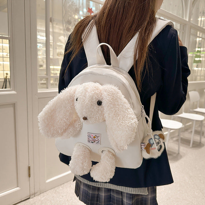 Plush Rabbit-Themed Backpack Kalsten