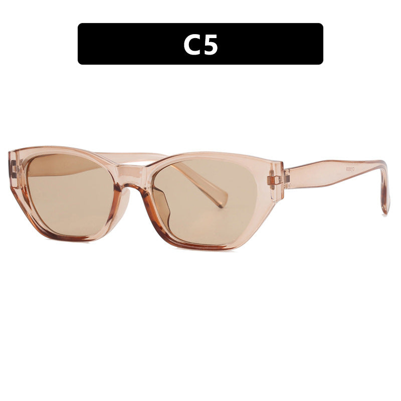 Ladies Cat-Eye Sunglasses with transparent, geometric frame Kalsten