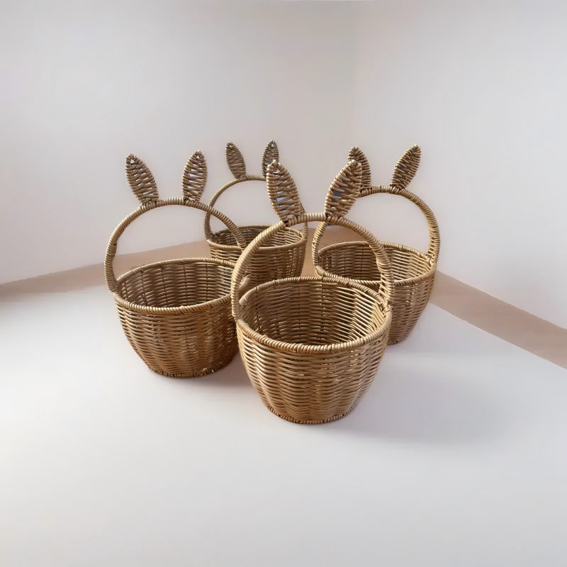 Women Bunny Motif Storage Basket Kalsten