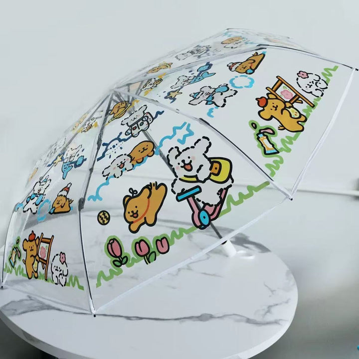Women's Transparent Umbrella with Animal Patterns Kalsten