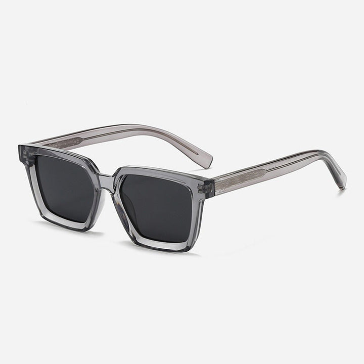 Women's square sunglasses with transparent frame and polarizing lenses Kalsten