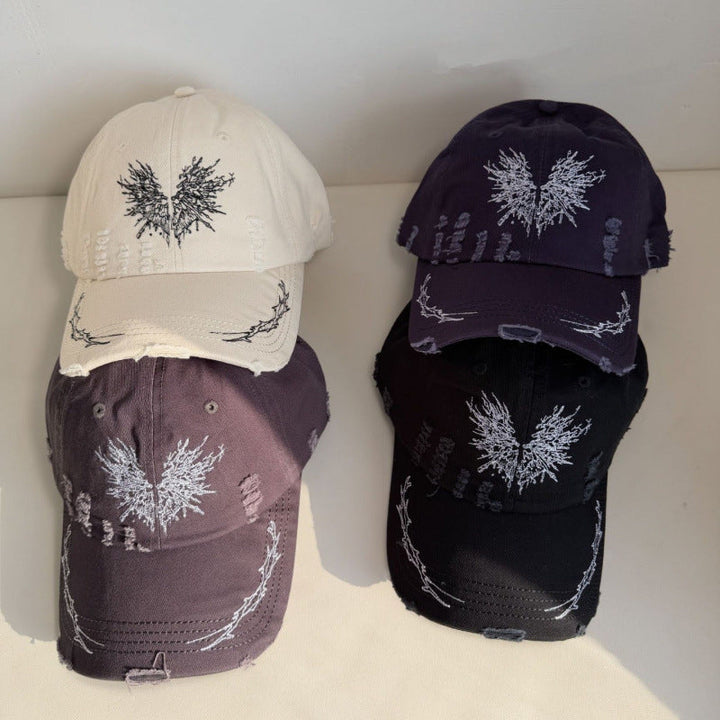 Women's Distressed Graphic Snapback Cap Kalsten
