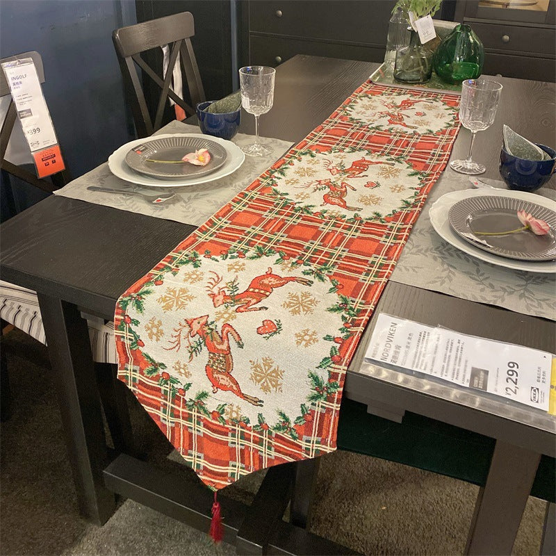 Festive Holiday-Themed Table Runner