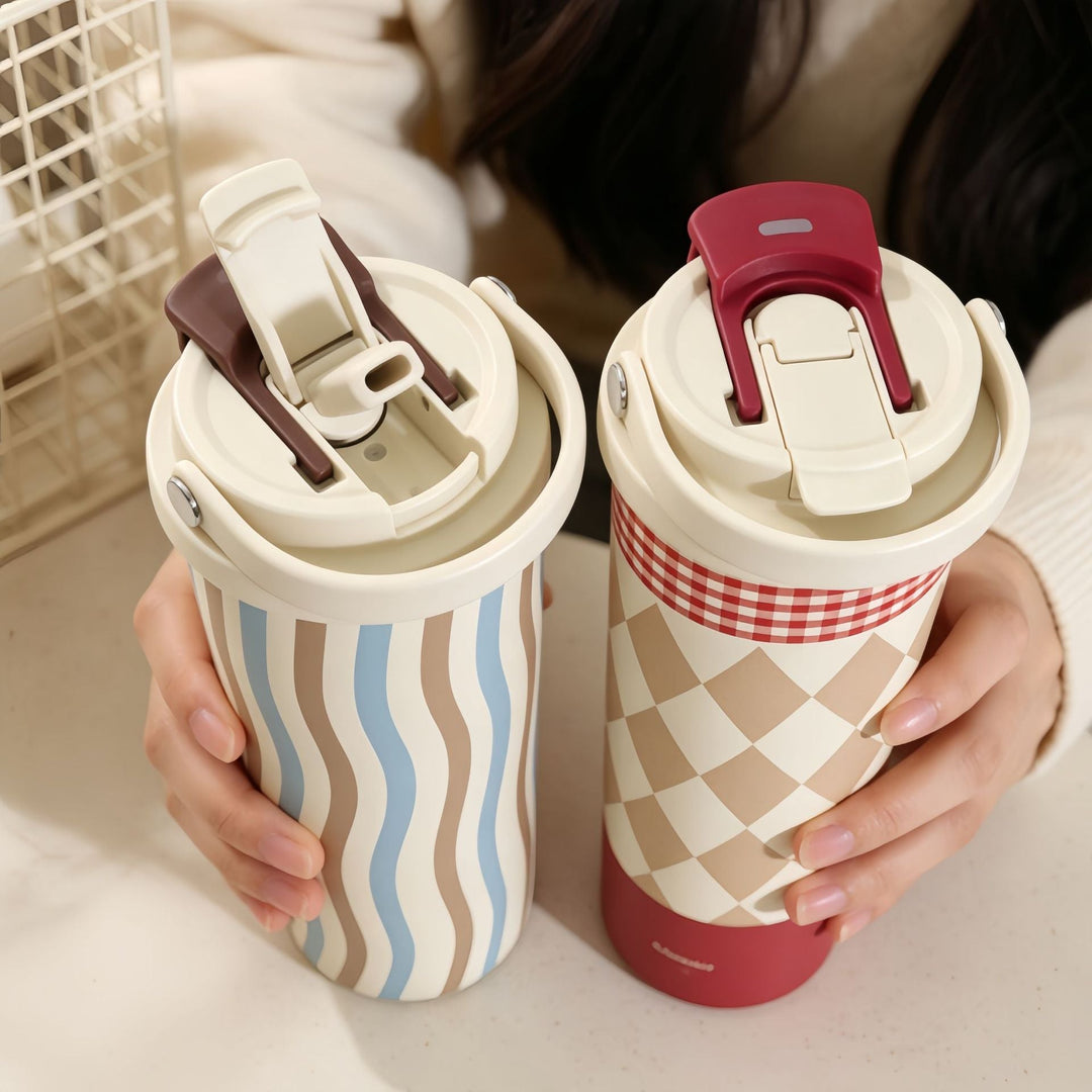 Women’s insulated bottle with high-quality floral design Kalsten