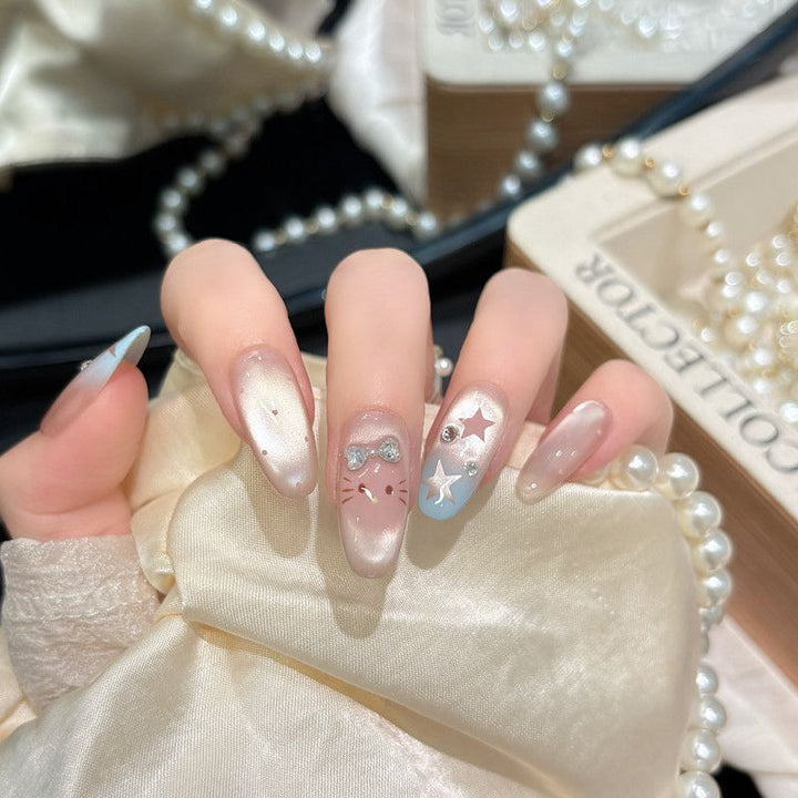 Star-Embellished Press-On Nail Extensions Kalsten
