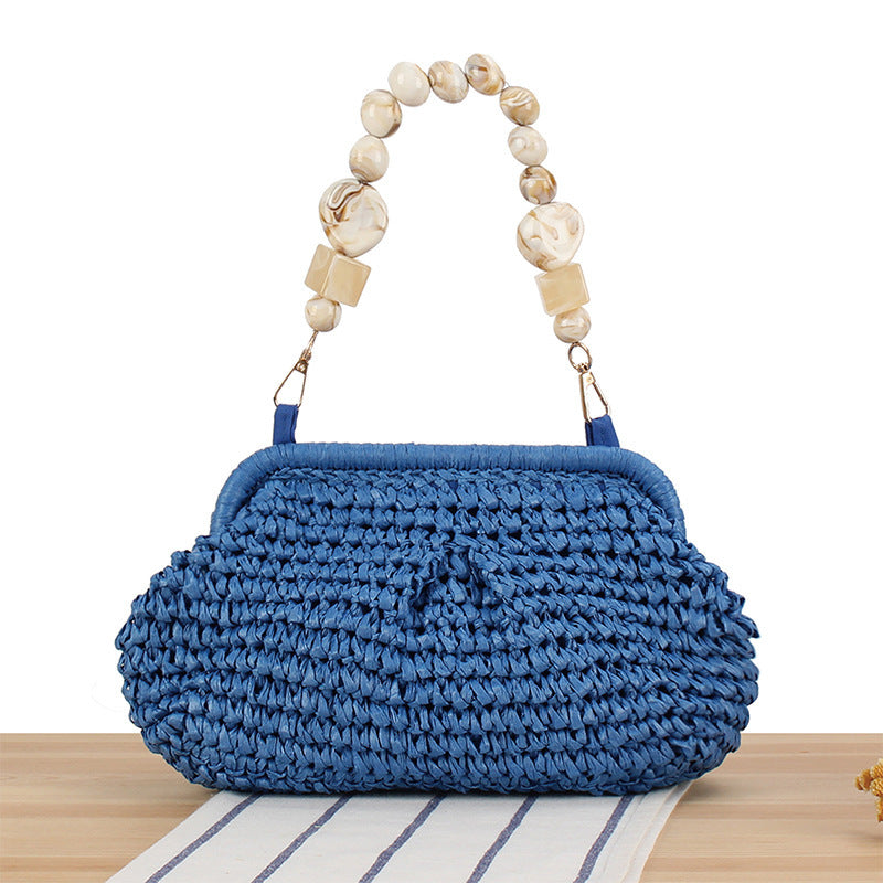 Handbag with Decorative Wooden Handles Kalsten