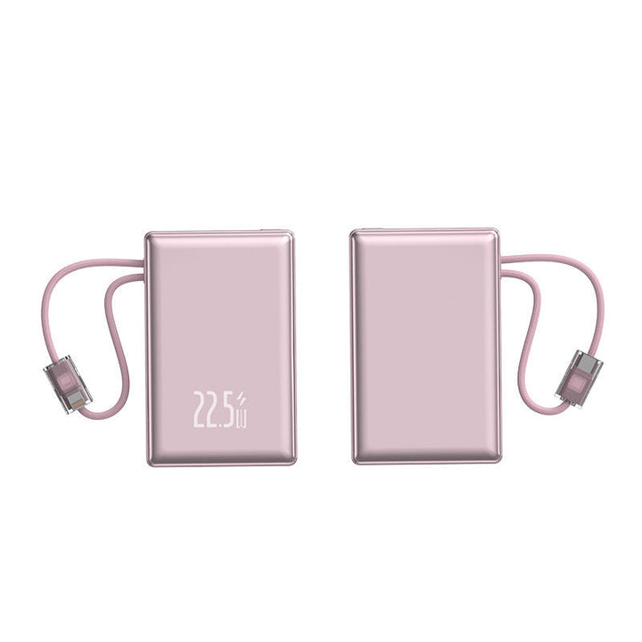 Portable power bank with fast charging function and integrated charging cable Kalsten