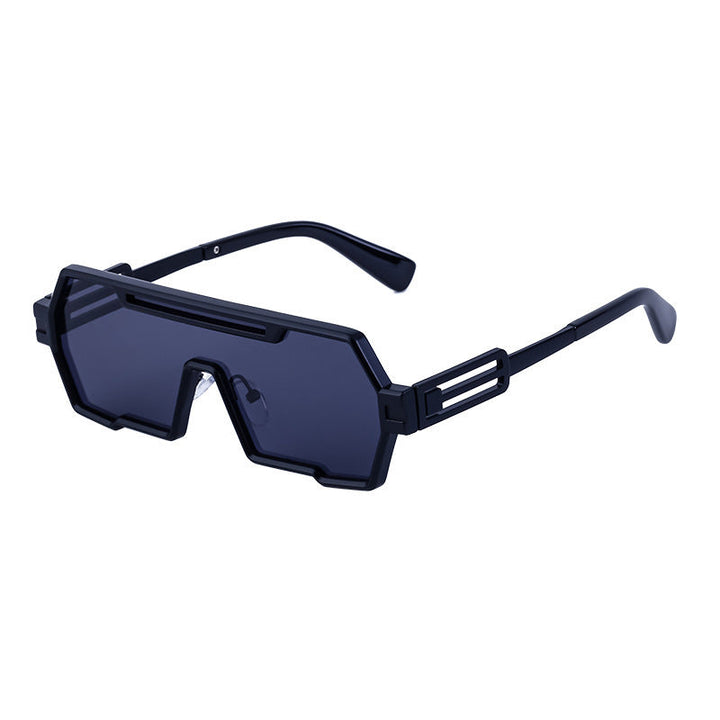 Women's fashionable sunglasses in a futuristic design with a wide frame Kalsten