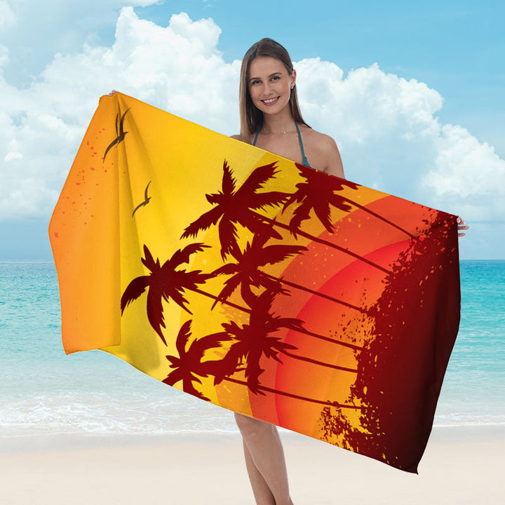 Beach towel with artistic underwater motif Kalsten