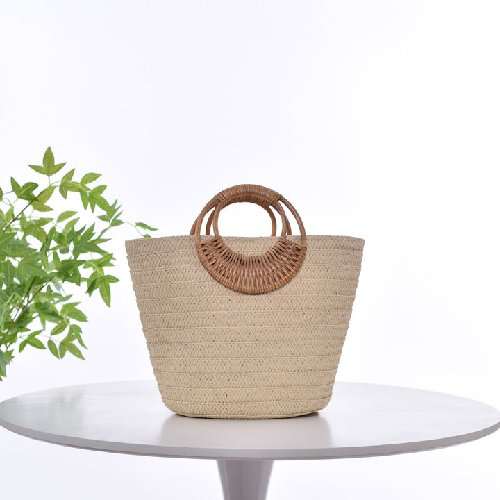Handbag with Braided Handle Kalsten