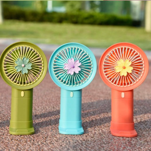 Unisex Portable Mini Hand Fan with Attractive Floral Pattern Kalsten