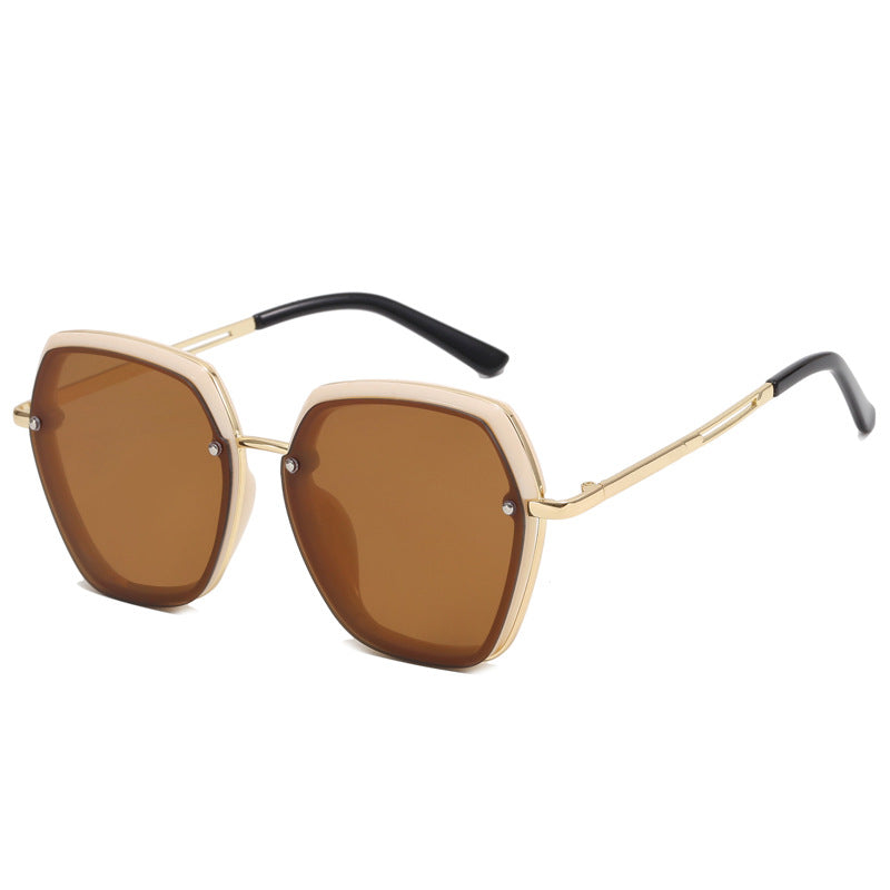 Women's Fashion Oversized Sunglasses with Elegant Frame Structure Kalsten