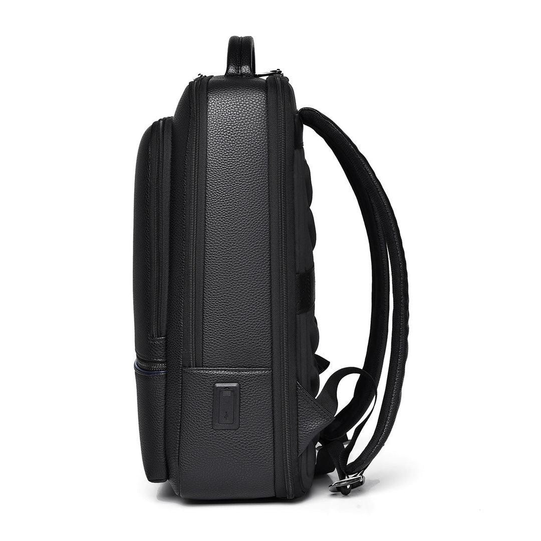 Sleek Leather Laptop Backpack Kalsten