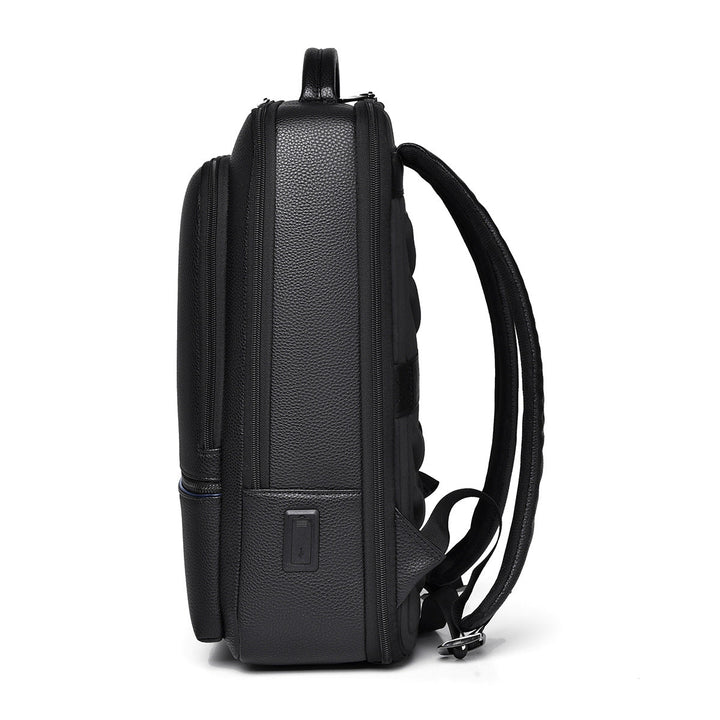 Sleek Leather Laptop Backpack Kalsten