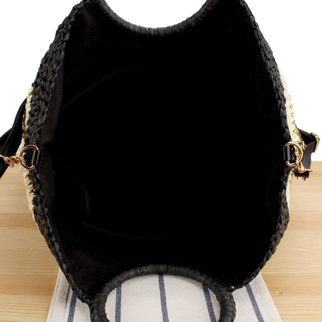 Shoulder bag with stylish ring handle Kalsten