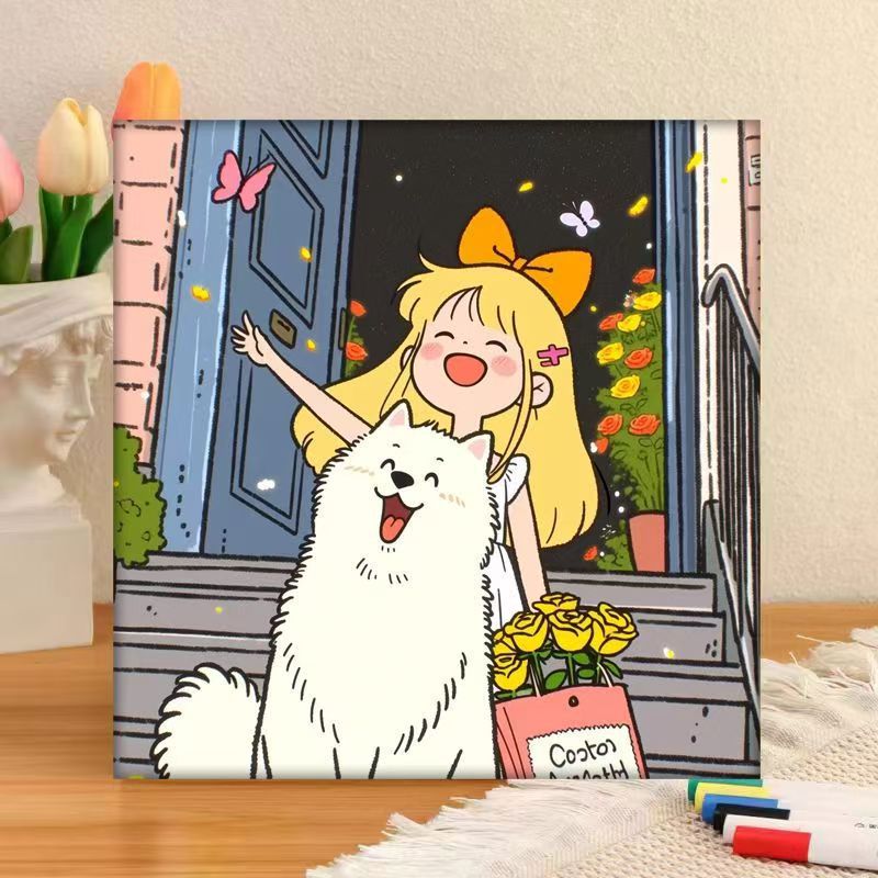 Whimsical Character Art Canvas Print Kalsten