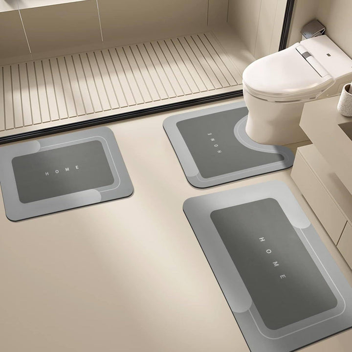 Modern Bathroom Mat Set Kalsten